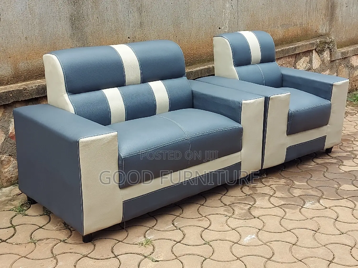 Pure Leather Three Seaters Sofas
