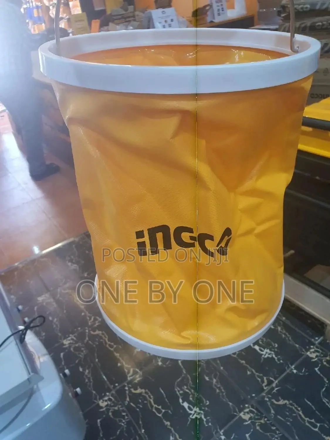 Ingco 15l Dust Bin Waterproof Folding Bucket 250x320 Mm