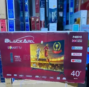 Photo - Black 40 Inch Smart Tv With Free Remote