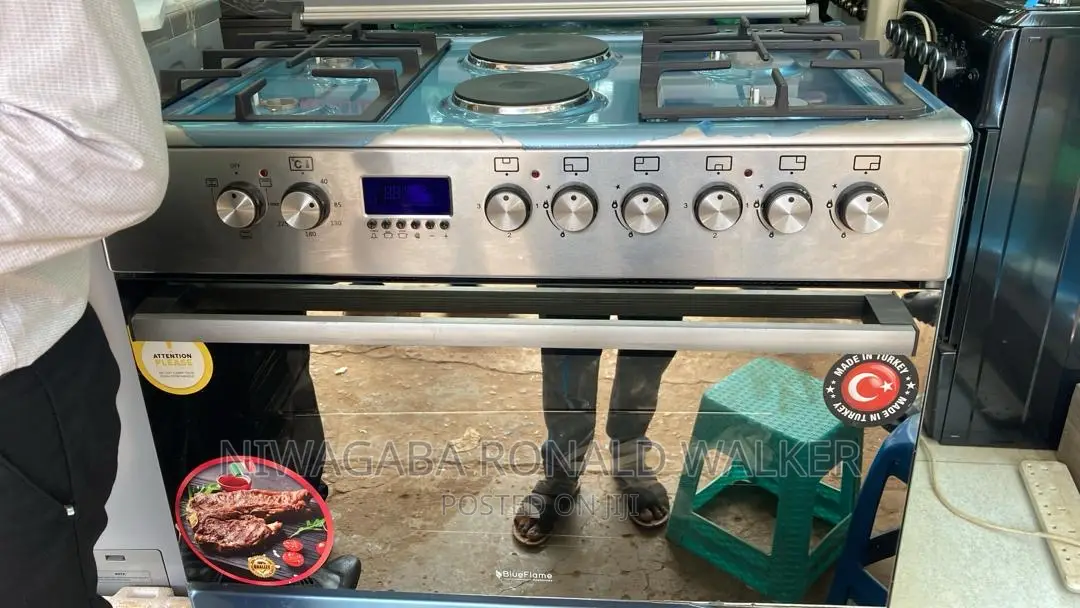 2hotplate by 4 Gas Burners Oven Cooker