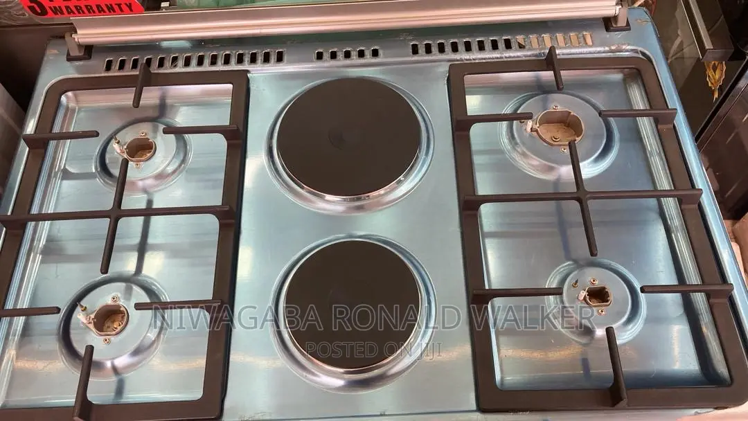 2hotplate by 4 Gas Burners Oven Cooker