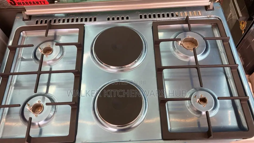 2hotplate by 4 Gas Burners Oven Cooker