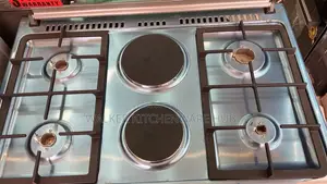 2hotplate by 4 Gas Burners Oven Cooker