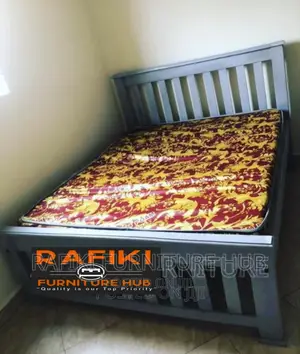 Photo - Barcode Bed / 4by6 Bed / Wooden Bed / Good / Best Furniture