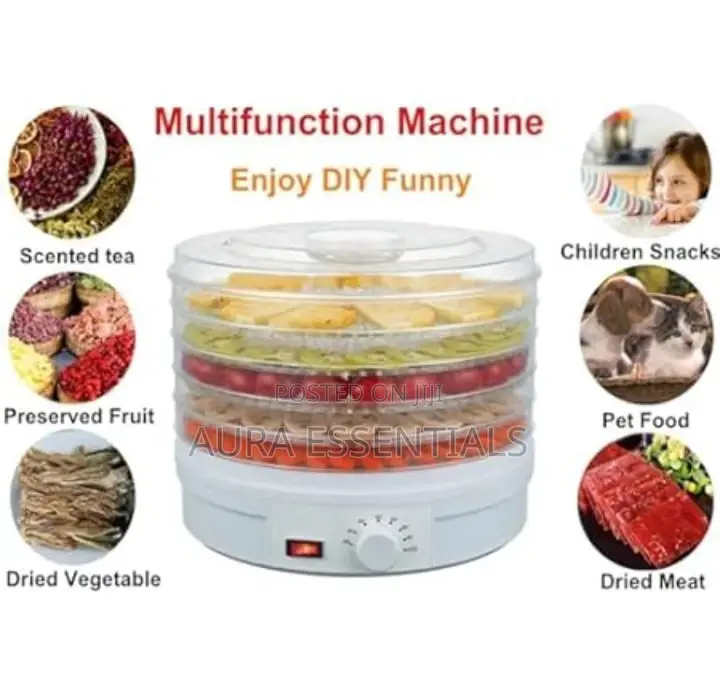Muti-Use Food Dehydrator Machine With 5 Stackable Trays