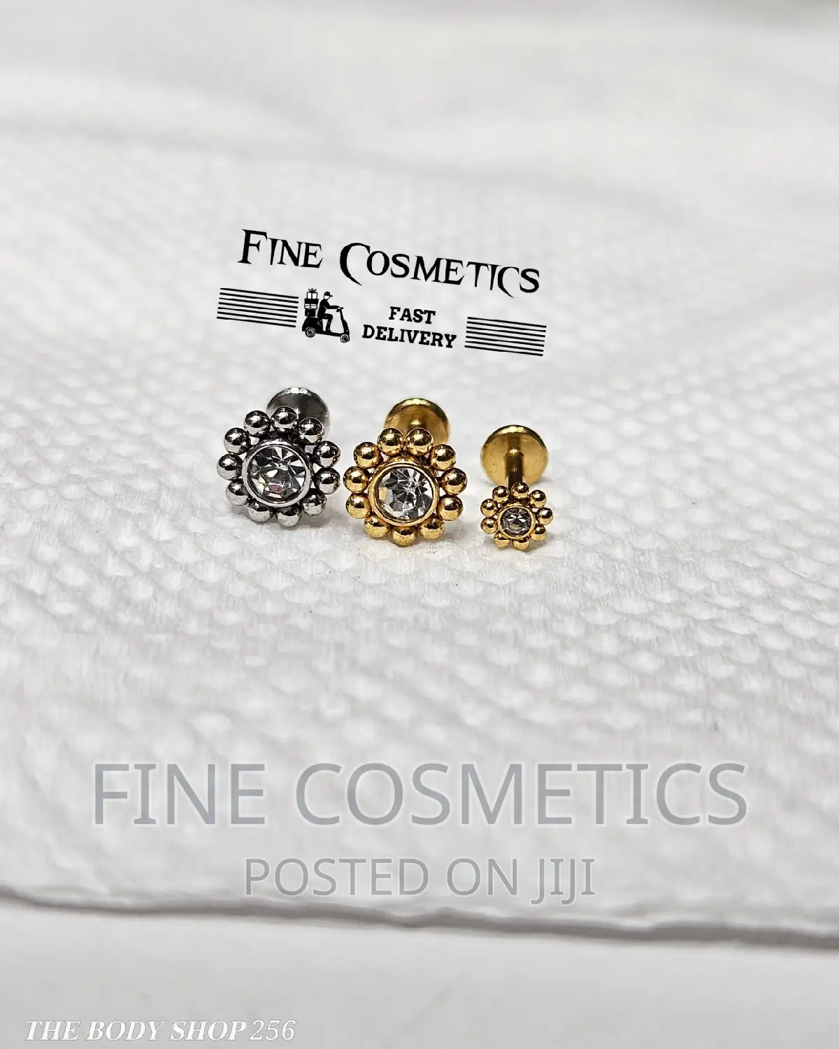 SUNFLOWER EAR/NOSE STUD | Steel Internally Threaded Earring