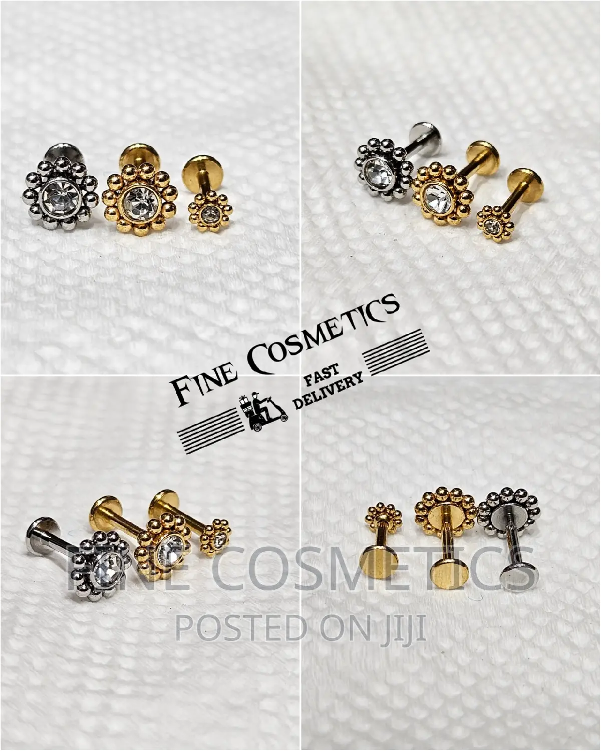 SUNFLOWER EAR/NOSE STUD | Steel Internally Threaded Earring