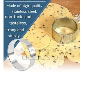 12pcs Stainless Steel Round Biscuit Cutter.
