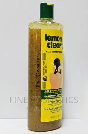 LEMON CLEAR Exfoliating Apricot Shower Gel Wiz Lemon Extract