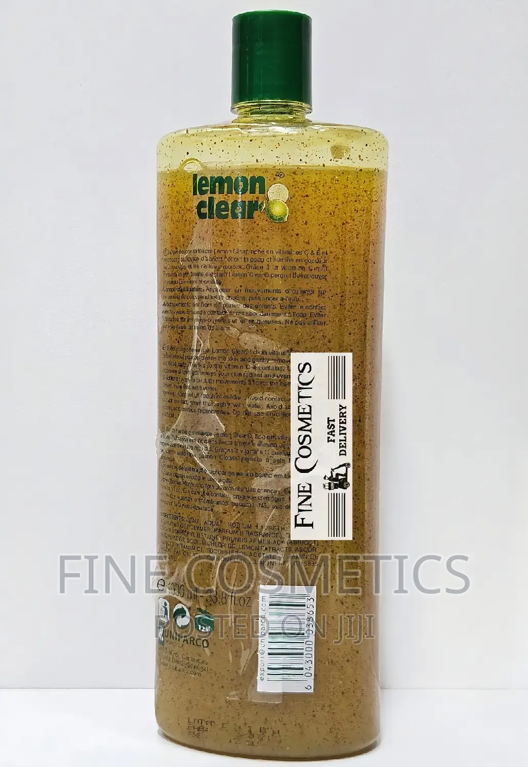 LEMON CLEAR Exfoliating Apricot Shower Gel Wiz Lemon Extract