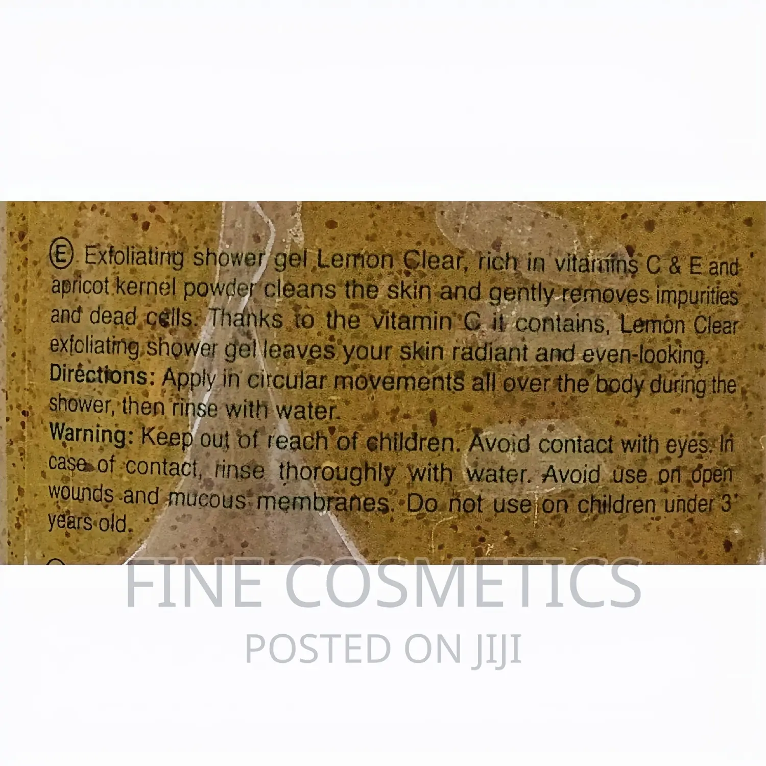 LEMON CLEAR Exfoliating Apricot Shower Gel Wiz Lemon Extract