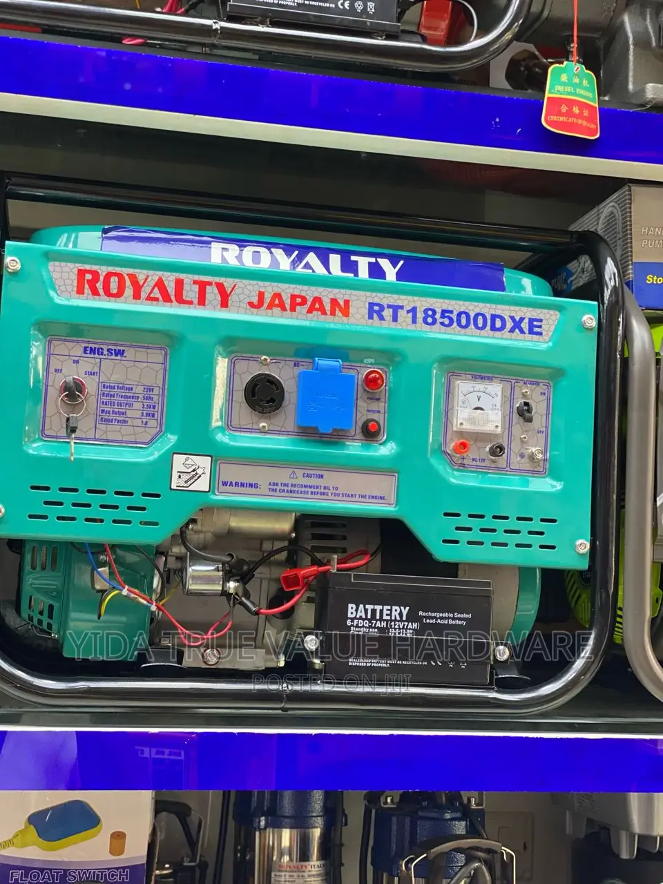 Generator Royalty Japan 3.8kva