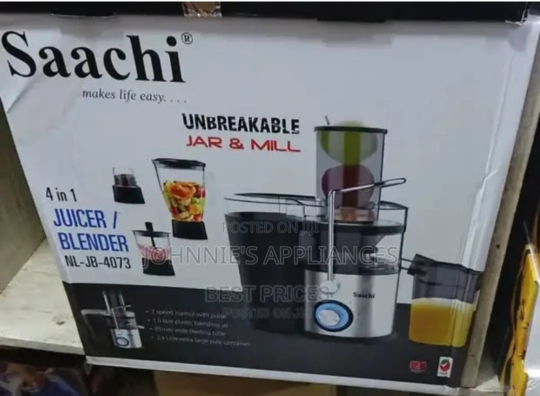 Saarch 4in1 Unbreakable Jar and Mill Juicer