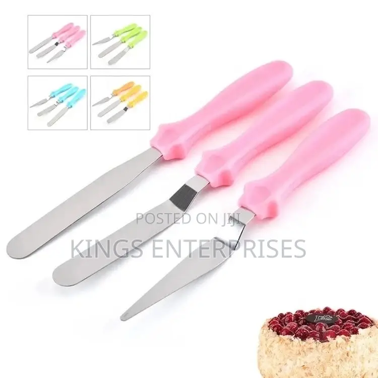 3pc Stainless Steel Cake Icing Spatula