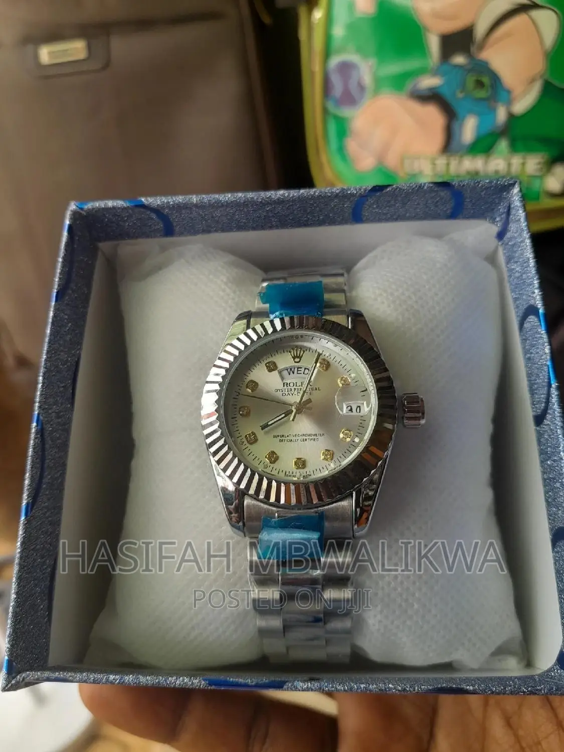 Silver Rolex Ladies Watch With a Gift Box