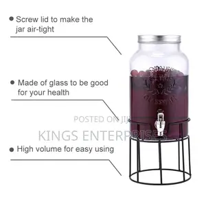 Glass 5.5L Juice Dispenser