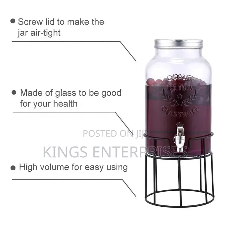 Glass 5.5L Juice Dispenser