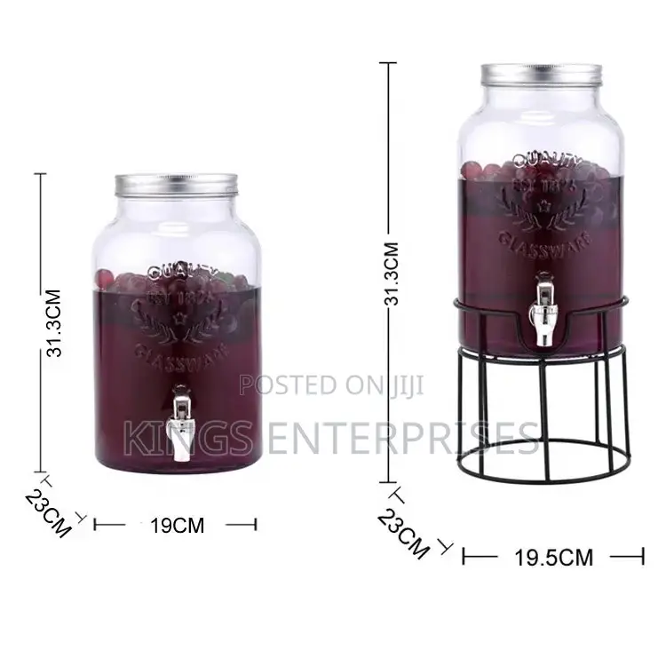 Glass 5.5L Juice Dispenser