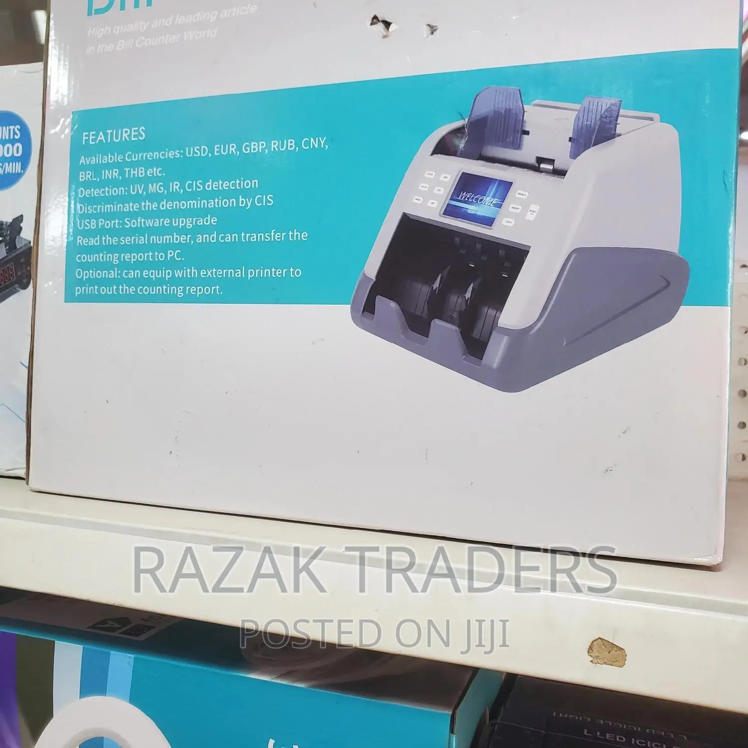 Multi Currency Counter Mixed CIS Money Counter With UV