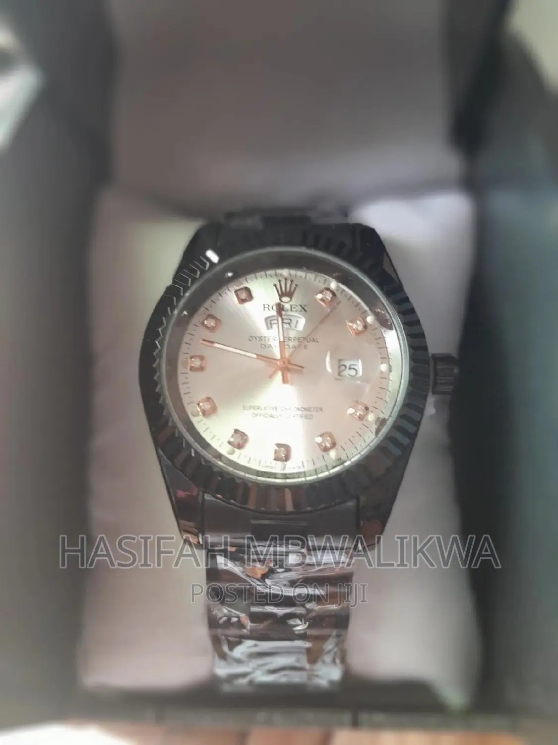 Black Rolex Men's Watch With a Gift Box