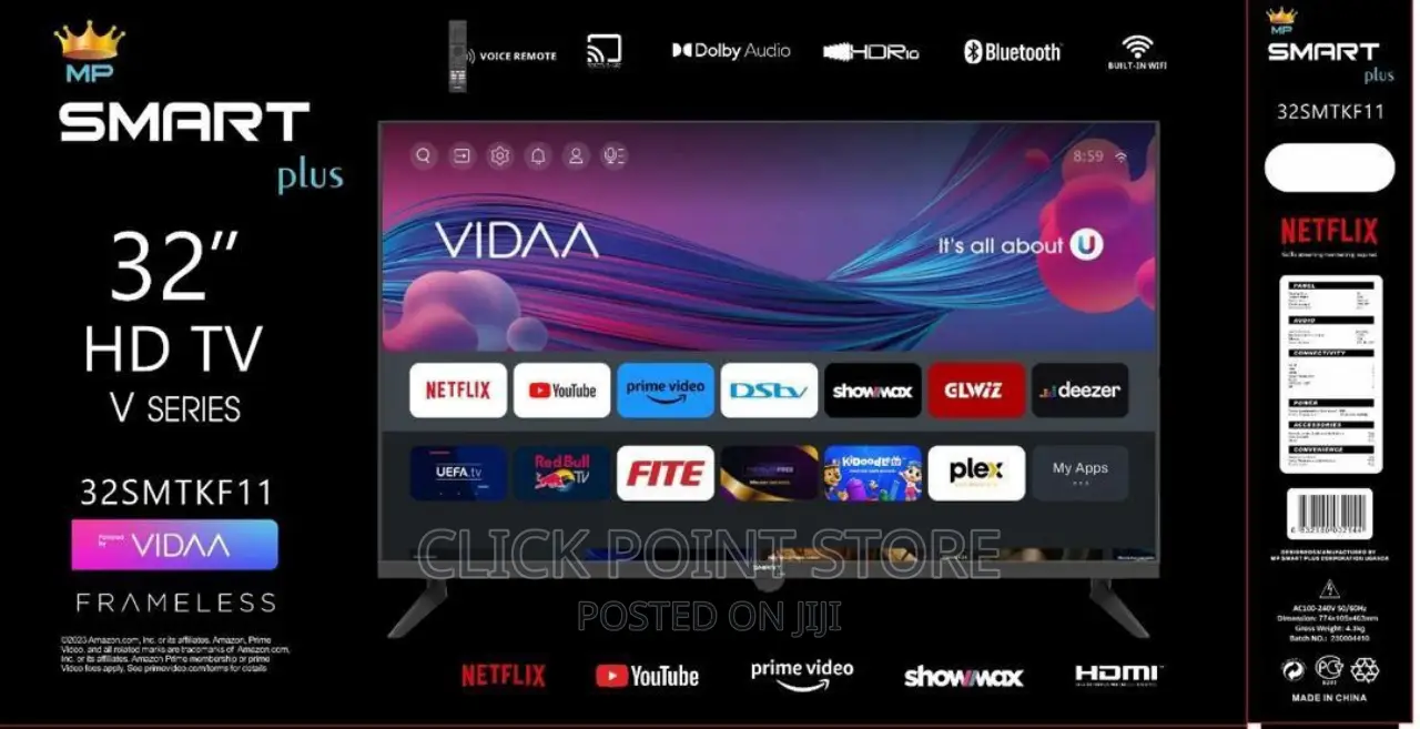 Smartplus 32 Vidaa Smart Tv / 32 Inch Smart Tv/ 32" Tv/32 Tv