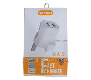 Amaya High Speed Charging Adapter - High Quality, 2 USB Port