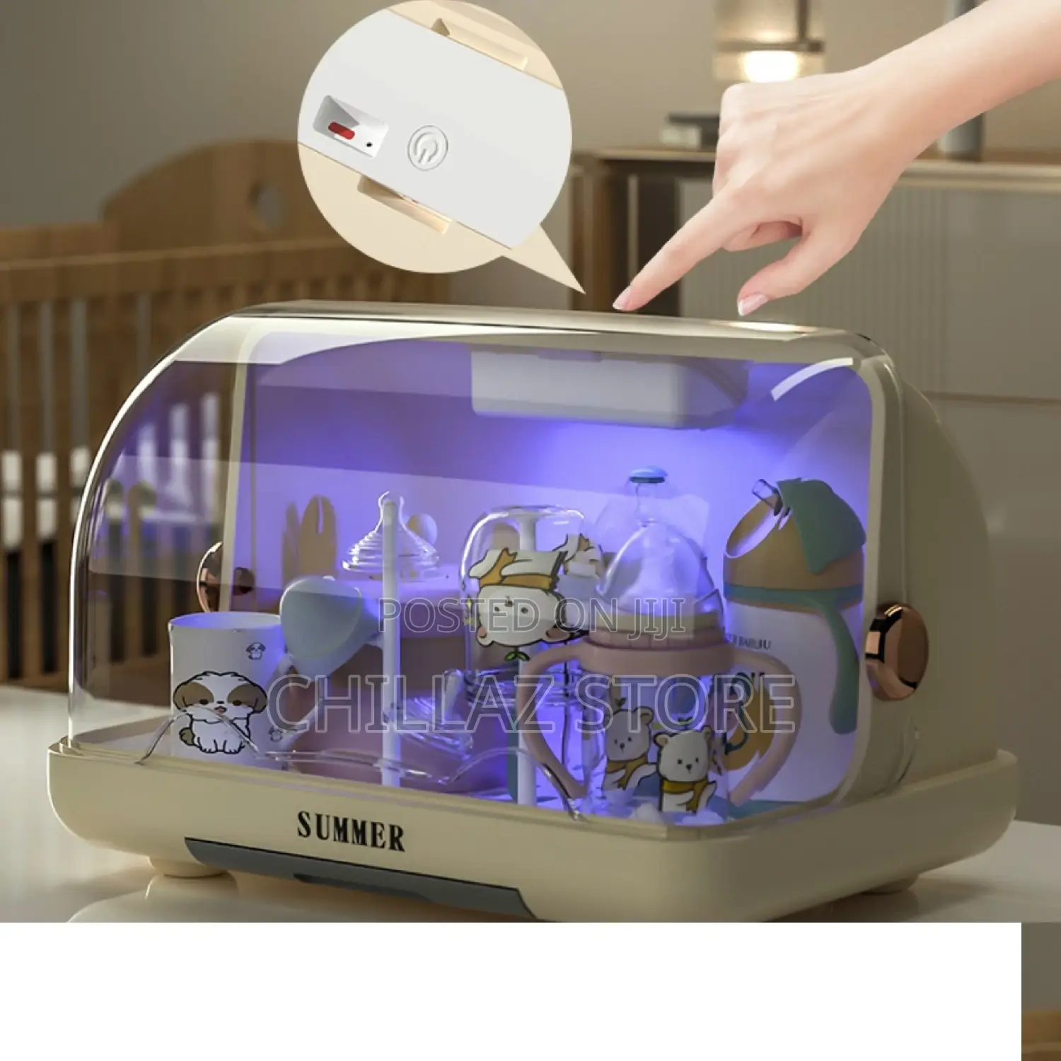 Baby Bottle Sterilizer Drying Rack.