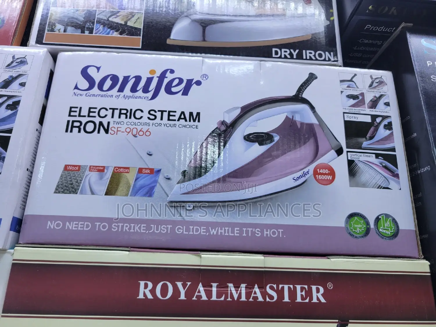 Sonifer Electric Steam Iron 1yr Warranty