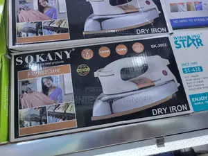 Sokany Dry Iron 1yr Warranty