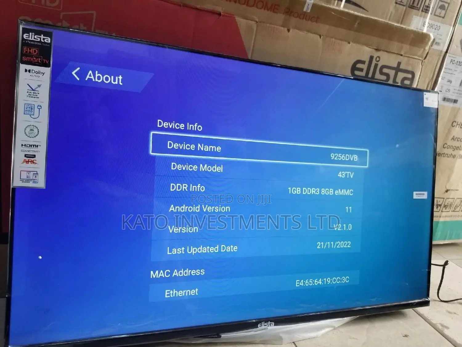 Elista 43inches Smart TV