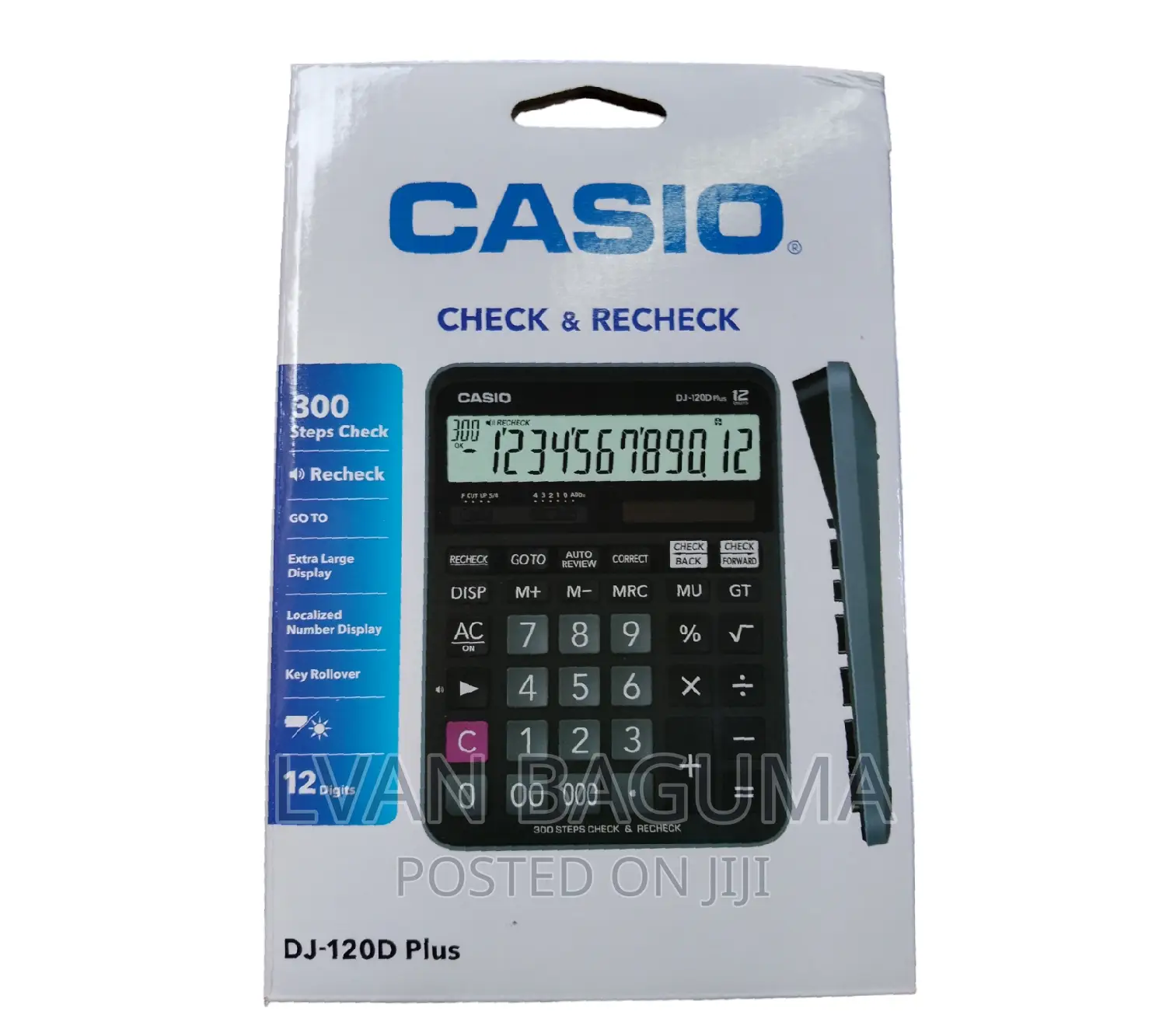Casio Business Calculator DJ-120D Plus - Extra Large Display