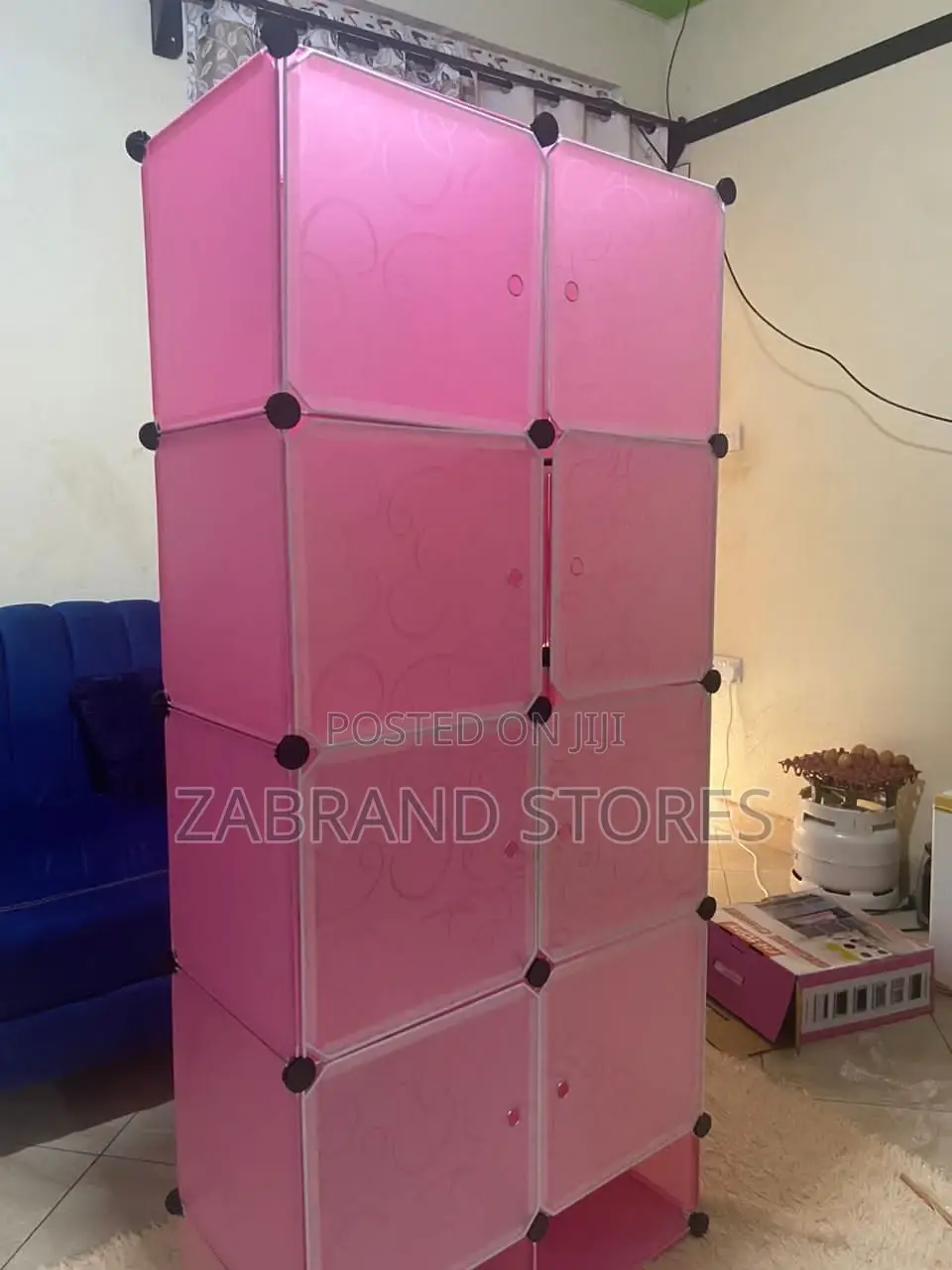Two Columns Plastic Wardrobe/ Closet
