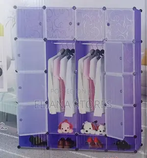 Four Column Plastic Wardrobe/ Closet