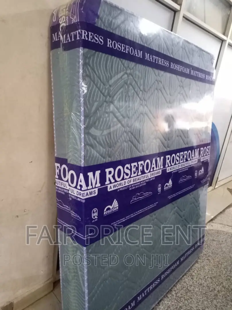 Premium High Density Mattress by Rosefoam.4x6x6inches( Gray)