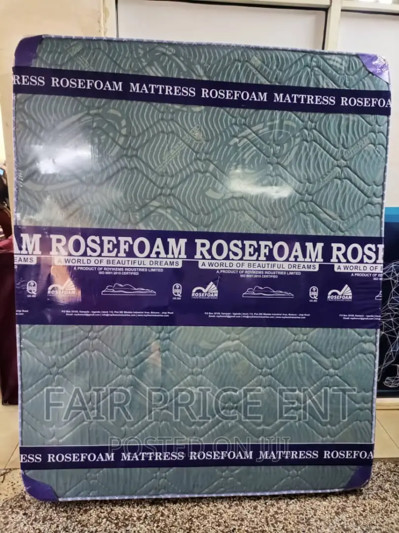 Premium High Density Rosefoam Mattress 6x6x6imches.( Gray)