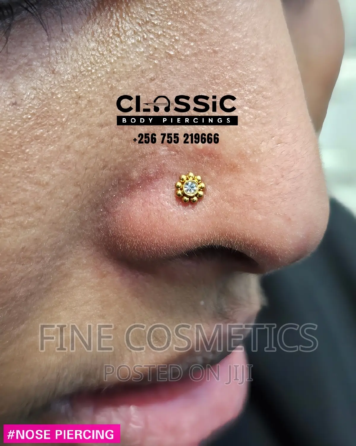 SUNFLOWER EAR/NOSE STUD | Steel Internally Threaded Earring