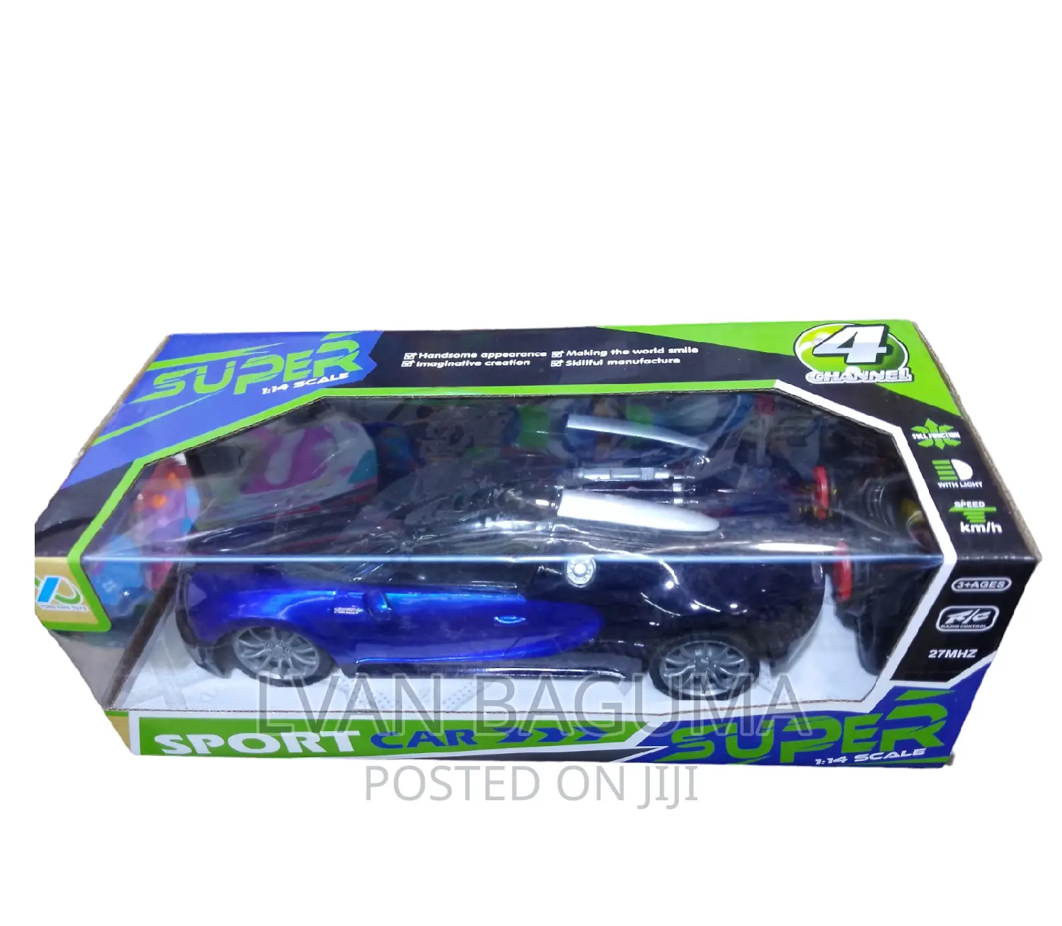 Remote Control Sport Car Toy - Battery Powered.