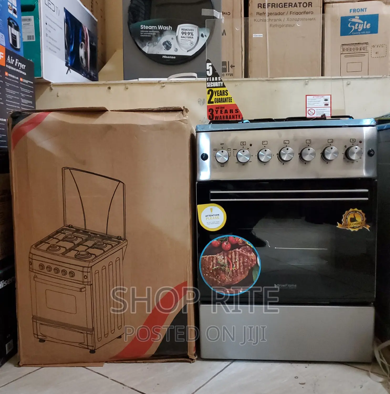 Blueflame 3gas 1electric 60cm by 60cm Authentic Cookers
