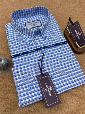 Photo - Alberto Roma Blue Checked Vip Shirts
