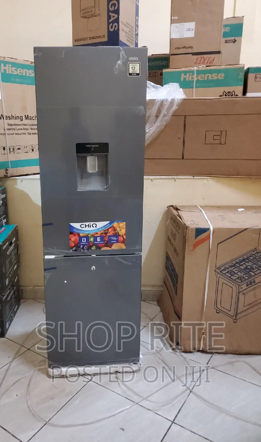 Chiq 340 Litres Bottom Freezer Refrigerator