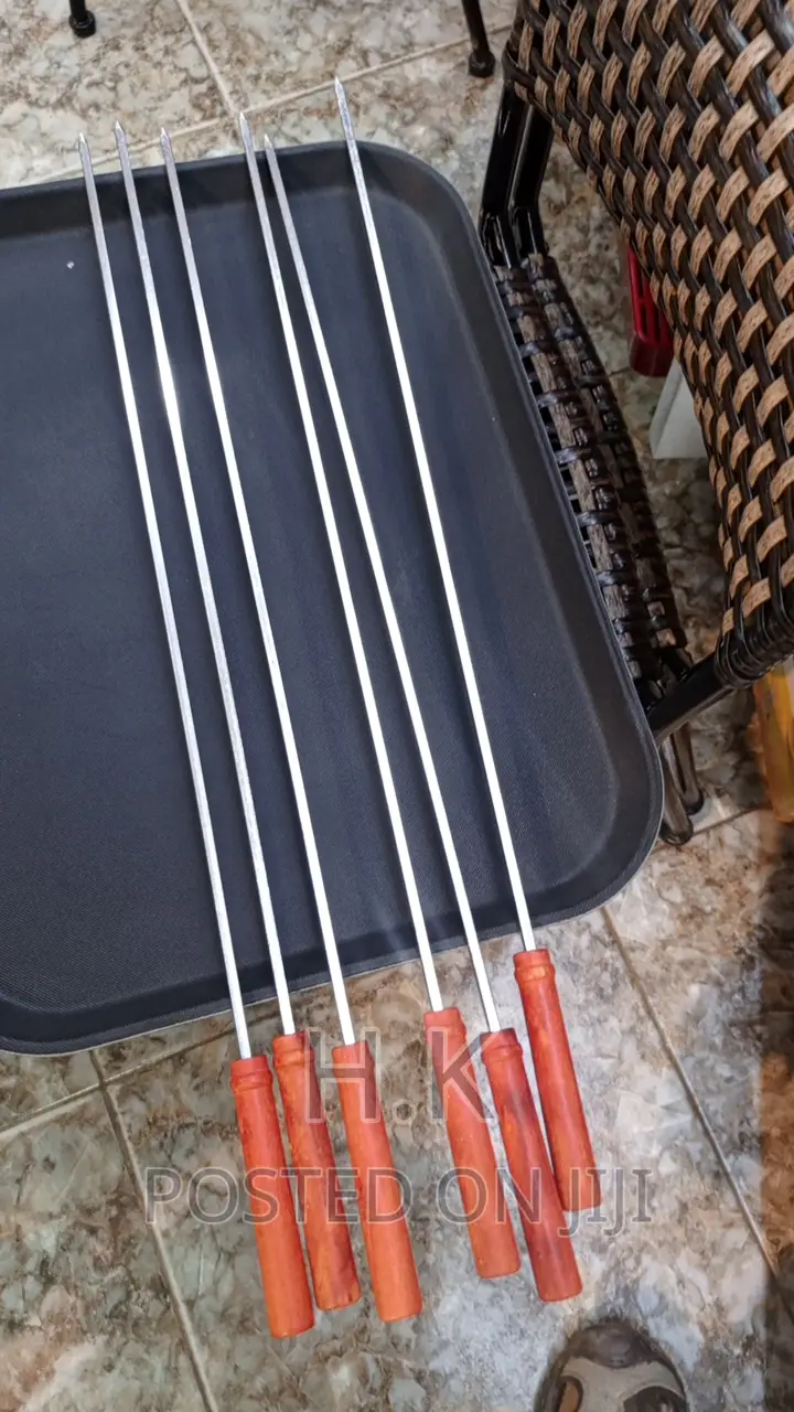 6pc Heavy Duty Long Barbecue Skewers( Highly Durable )