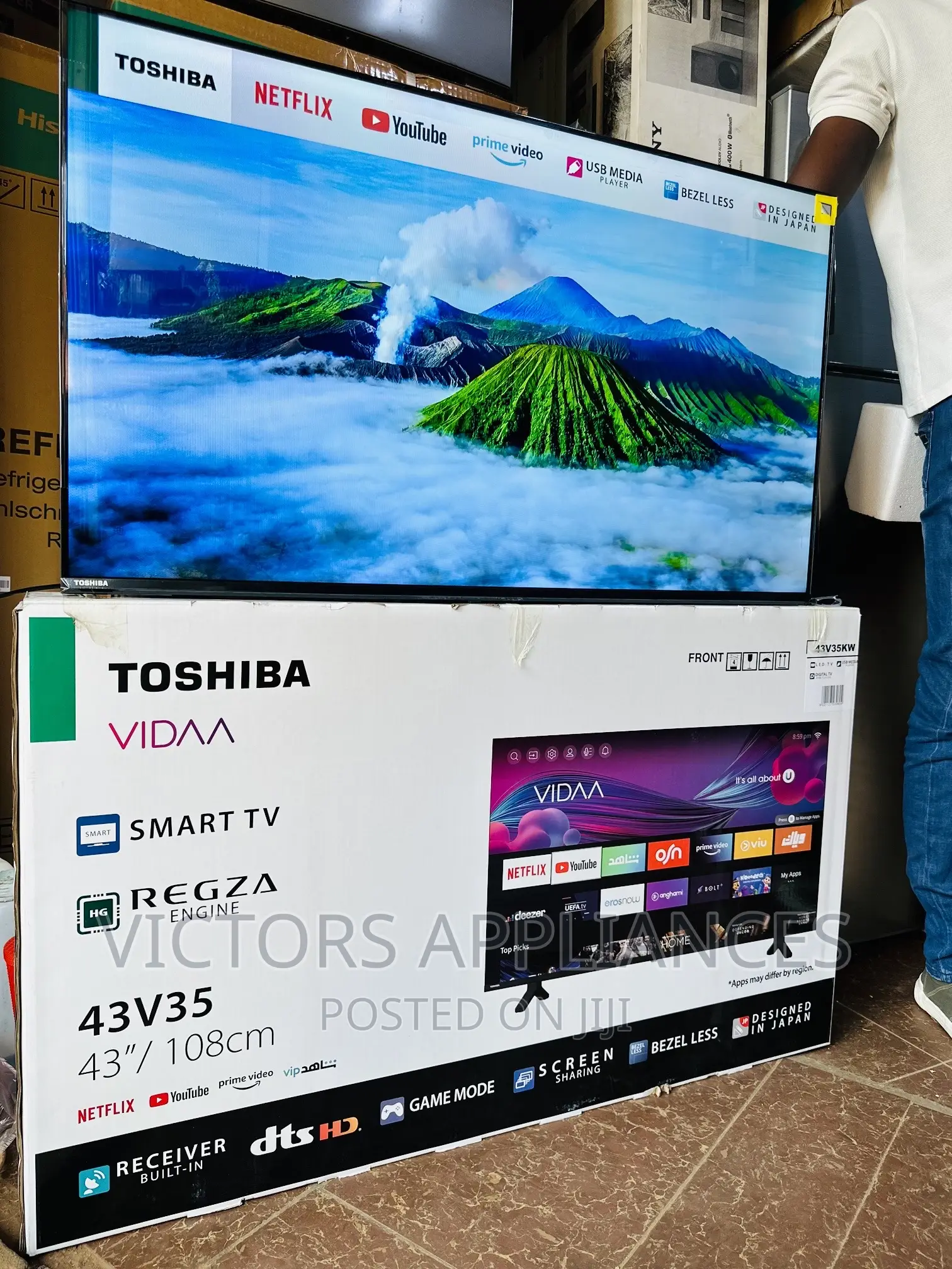 TOSHIBA 43” Smart Tv Powered by VIDAA