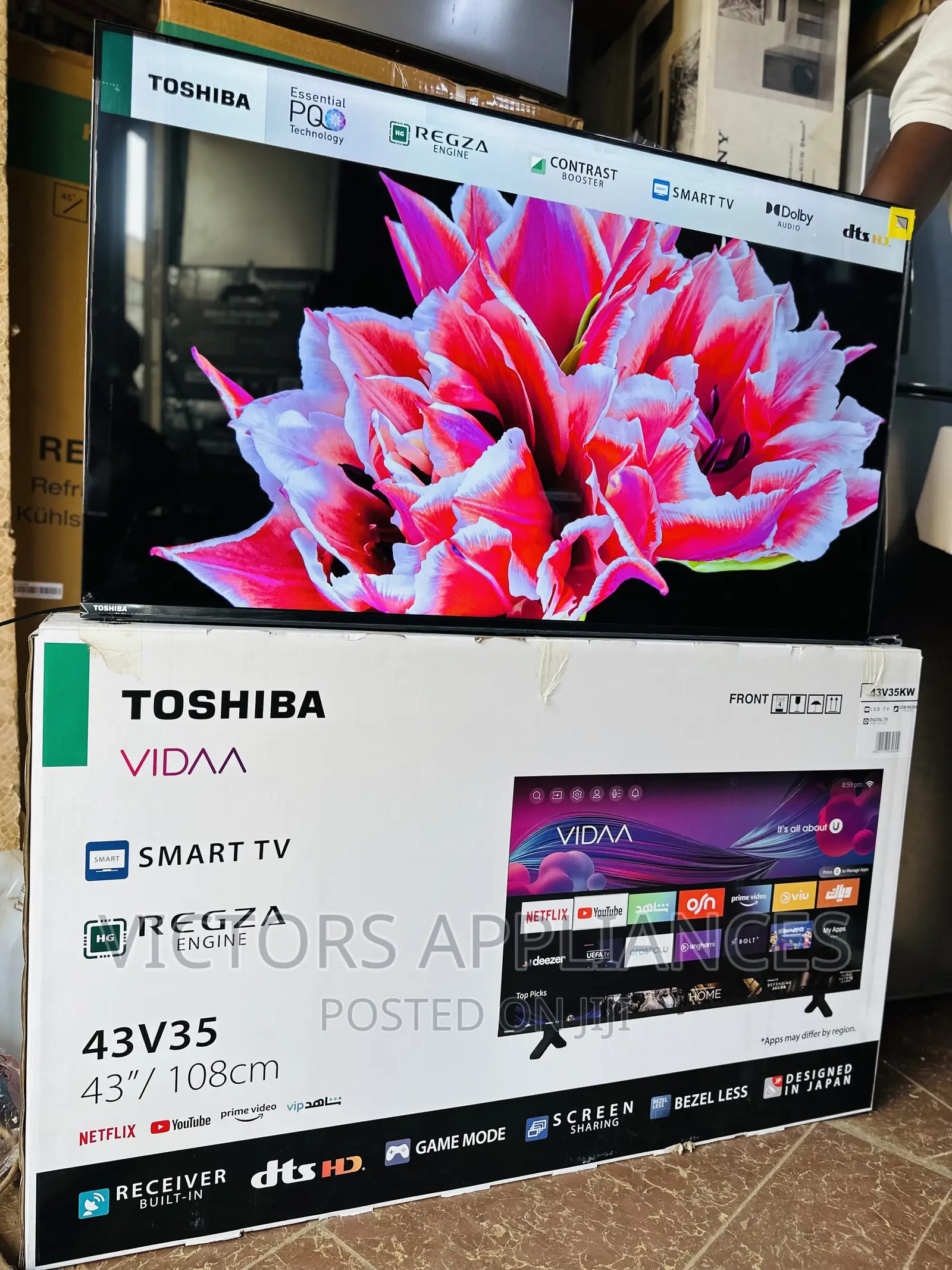 TOSHIBA 43” Smart Tv Powered by VIDAA