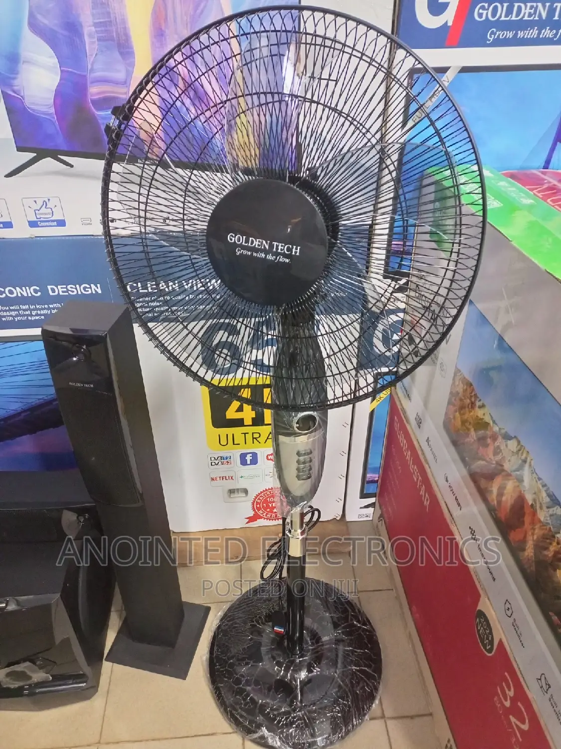 Goldentch Stand Fans Black