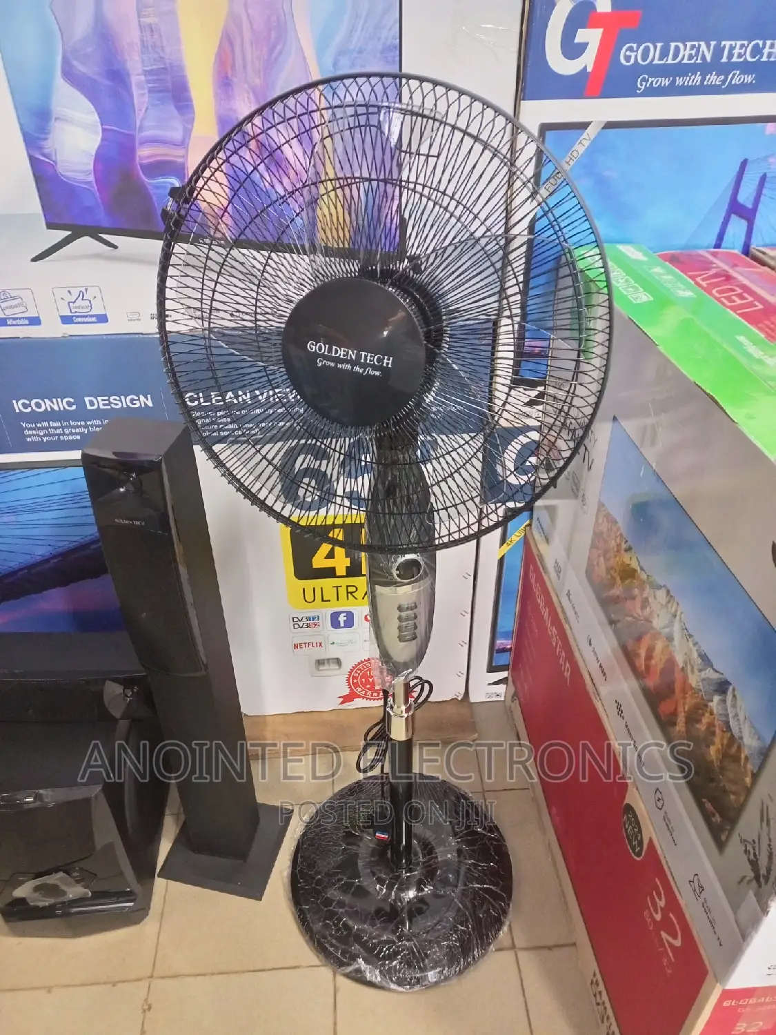 Goldentch Stand Fans Black