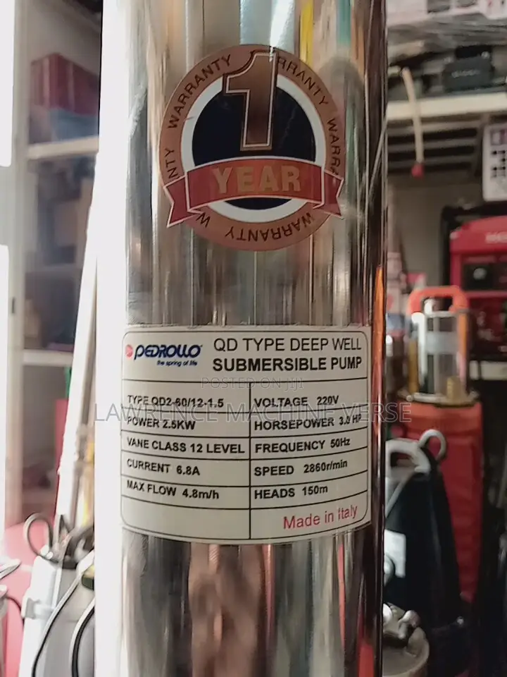 Pedrollo Water Pump 100,120,150m Italy