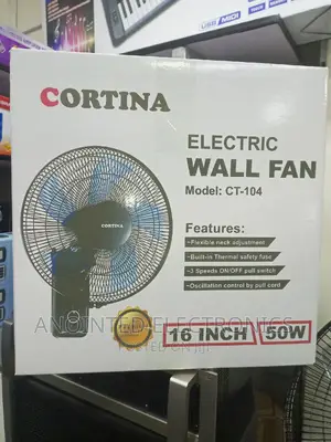 Cortina Black Wall Fans