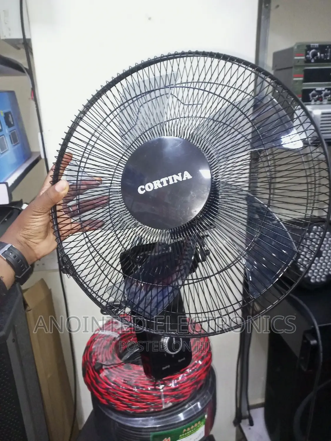 Wall Fans Black Cortina