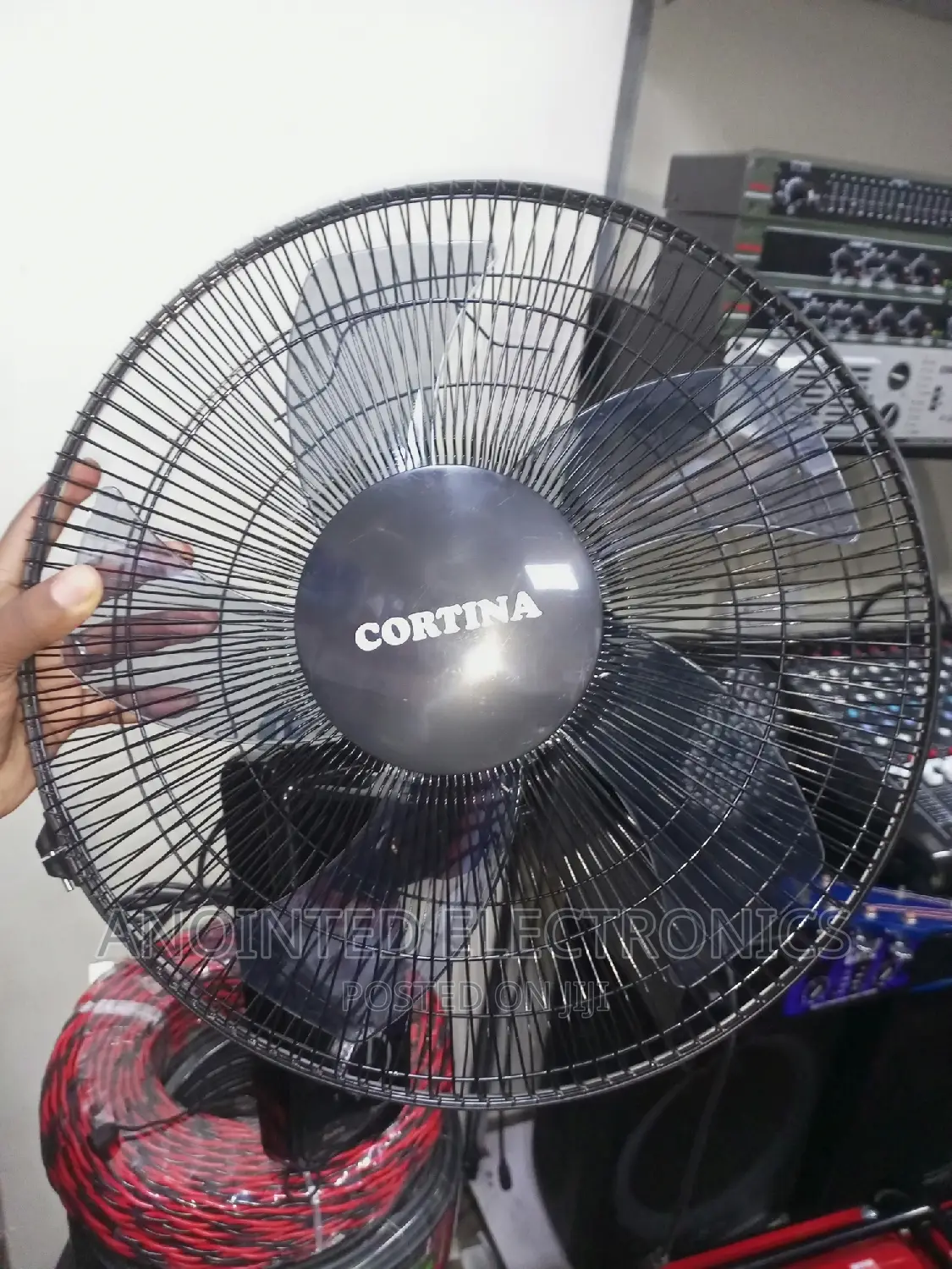 Cortina Wall Fans Black