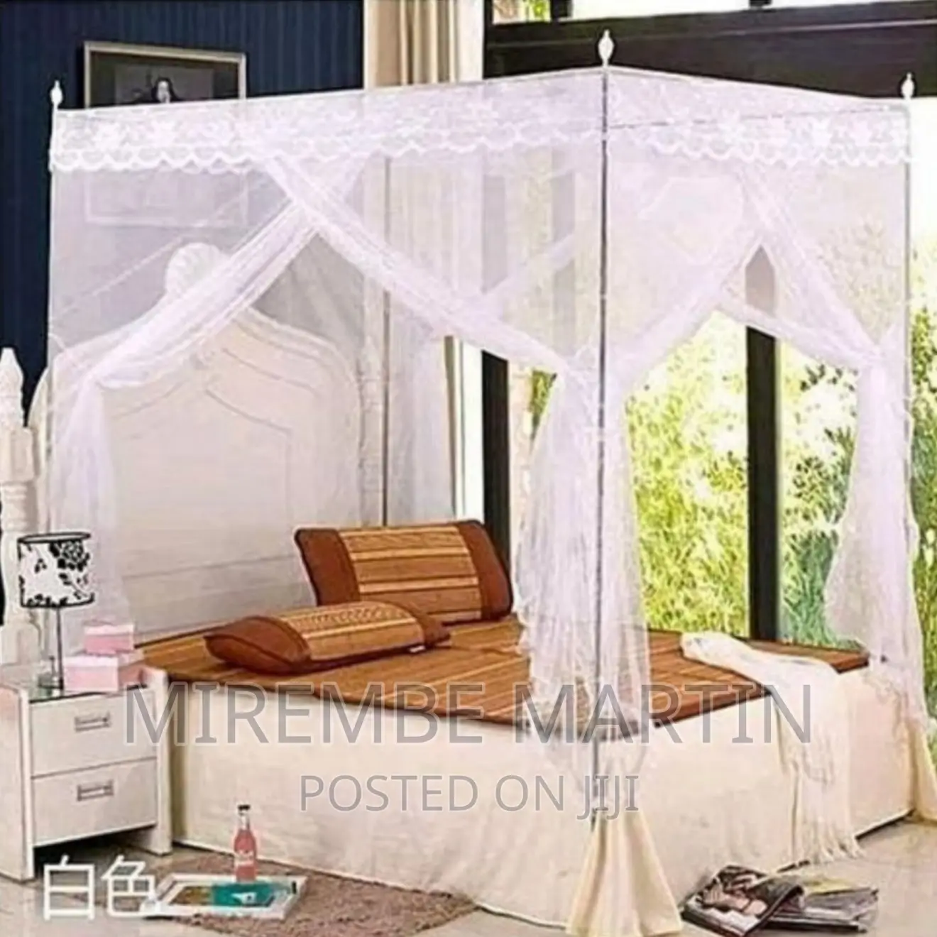 5*6 Mosquito Net With Stands- White